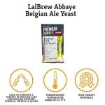 Craft A Brew - LalBrew Abbaye™Belgian Ale Yeast - Belgian Ale Dry Yeast - For Craft Blondes, Dubbels, Tripels & Quads - Ingredients for Home Brewing - Beer Making Supplies - (1 Pack)
