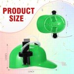 zsccxq 2 Pcs Juice Hat Funny soda Hat juice Helmet Adjustable soda Hat can Holder Soda Cap with Straw for Sports Games Christmas Party Supplies Gifts (Green)