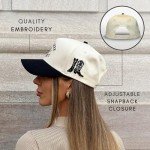 Vintage Trucker Hat | Country Cowboy Cute Preppy Retro Western Trucker Hats | Men Women Trendy Snapback | Tan Red Green Black (Cashmere Cowboy | Black)
