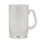G.E.T. SW-1464-CL-EC BPA-Free Break-Resistant Plastic Handled Beer Mugs, 20 Ounce, Clear (Set of 4)