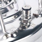 YB YaeBrew Stainless Steel 2.6 Gallon Mini Ball Lock Keg System For Small Batch HomeBrewing Beer Brewing Strap Handle (10L)