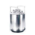 YB YaeBrew Stainless Steel 2.6 Gallon Mini Ball Lock Keg System For Small Batch HomeBrewing Beer Brewing Strap Handle (10L)