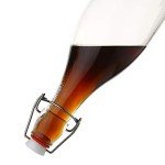 AYL Flip Top Glass Bottle [1 Liter / 33 fl. oz.] [Pack of 4] – Swing Brewing Bottle with Stopper for Beverages, Oil, Vinegar, Kombucha, Water, Soda, Kefir – Airtight Lid & Leak Proof Cap – Clear