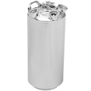 Howaoo 5 Gallon Cleaning Keg with 4 D Coupler for Beer Line Cleaner, Beer Line Cleaning Kit Made of Stainless Steel, Beer Line Cleaner Used for Beer Line Cleaning, 5 Gallon Keg Line Cleaning Kit