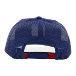 HOOEY Officially Licensed Pabst Blue Ribbon One Size Fits All Adjustable Snapback Hat for Men and Women Mesh Back Trucker Hat (Blue)