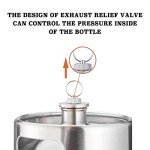 TMCRAFT 270OZ Stainless Steel Mini Keg, Portable beer growler with Exhaust Valve Designed Cap to Keep Beverage Fresh