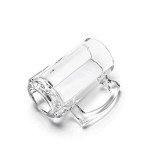 TUSAPAM Heavy Beer Mugs Set, 12.5oz Glass Mugs With Handle, Beer Glasses For Freezer, 370ml Beer Drinking Glasses, Traditional Stein For Bar, Alcohol, Beverages,Coffee, Teas, Set of 6