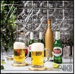 Vikko Beer Mug, Set of 6 Glass Beer Mugs, 10 Ounce, Dishwasher Safe Durable Drinking Glass for Craft Brews, Beer or Water