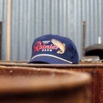 AMERICAN NEEDLE Rainier Beer Canvas Cappy Adjustable Snapback Baseball Hat, Navy (23005A-RAINIER-NAVY)