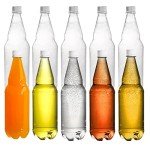 Hiceeden 10 Pcs 33 oz Plastic Soda Bottles with Caps, 1L Disposable Long Neck Wine Bottles with Lid, Reusable Empty Plastic Bottle for Beverage, Liquor, Beer, Milk, Juices, Smoothies