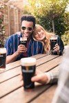 Guinness Gravity Official Beer Pint Glass | Large 20oz Pints Drinking Thick Beer Glasses Beer 20 oz Glasses