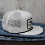 Rural Cloth America We Grow Beer Adjustable Snapback Hats (US, Alpha, One Size, White/Black)