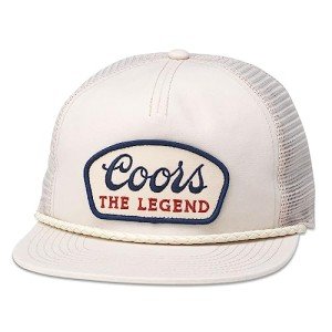 AMERICAN NEEDLE Coors Beer Wyatt Adjustable Snapback Trucker Baseball Hat (23014A-COORS-IVOR)