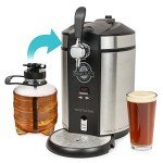 Nostalgia Homecraft On Tap Beer Growler Cooling System, 5L, Stainless Steel