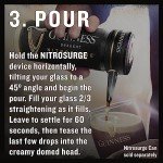 Guinness Draught Nitrosurge Device, Stout Beer, Perfect Pub Pour at Home, Rich Smooth Head & Sweetness of Malt Balanced with Hops, Cans Sold Separately, Device Only, Black