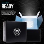 BRIMZ Golf Performance Hat - Breathable Sweat & Water Resistant Golfing Snapback Cap with Tee Holder & Magnetic Ball Marker (Black - Beers & Bogeys)
