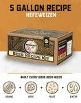 Craft a Brew - Beer Recipe Kit - Hefeweizen - Home Brewing Ingredient Refill - Beer Making Supplies - Includes Hops, Yeast, Malts, Extracts - 5 Gallons