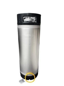 Semfeil Brew New 5 Gallon Ball Lock Keg 304 Stainless Steel 19L HomeBrew Beer Corny Keg with Dual Rubber Handle Home Brew Stainless Beer Keg For Soda Water And Nitro Coffee Brew