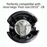 Semfeil Brew New 5 Gallon Ball Lock Keg 304 Stainless Steel 19L HomeBrew Beer Corny Keg with Dual Rubber Handle Home Brew Stainless Beer Keg For Soda Water And Nitro Coffee Brew