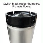 Semfeil Brew New 5 Gallon Ball Lock Keg 304 Stainless Steel 19L HomeBrew Beer Corny Keg with Dual Rubber Handle Home Brew Stainless Beer Keg For Soda Water And Nitro Coffee Brew