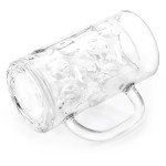 Yesland 6 Pack Beer Mug with Handle, 20 oz Glass Beer Stein Mugs for Freezer Large Heavy-Duty Beer Cups Drinking Glassware Pub for Bar, Alcohol, Beverages, Men, Clear