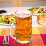 Yesland 6 Pack Beer Mug with Handle, 20 oz Glass Beer Stein Mugs for Freezer Large Heavy-Duty Beer Cups Drinking Glassware Pub for Bar, Alcohol, Beverages, Men, Clear