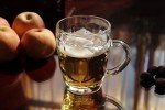 BothEarn Dimple Beer Mug Set of 2-1 Pint Heavy British Pub Thick Glass with Handle - Stein Cup for Beer Lover