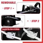 zsccxq 2 Pcs Juice Hat Funny soda Hat Helmet Adjustable can Holder Soda Cap with Straw for Christmas Party Gifts (Black)