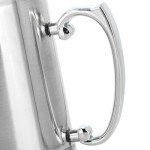 Goaste 2 Packs Tankard Style Beer Mugs, 20 OZ Double Walled Stainless Steel Beer Stein, Heat Insulated Coffee Mug Tumblers with Big Grip Handle for Hot or Cold Beverages, Milk, Tea, Bar Drinkaware