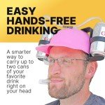 Pink Beer Guzzler Helmet Party Hat