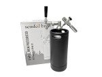 128oz Mini Keg Growler Carbonated Beer Growler Tap System 304 Stainless Steel Pressurized Draft Beer Dispenser System, Portable Home Beer Dispenser System Craft Beer Keg Gift for Men Beer Lovers