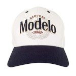 Tee Luv Cerveza Modelo Beer Hat (White and Navy)
