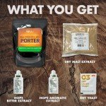 iGulu One Gallon Craft Beer Brew Ingredient Kit (Varies Type) English Porter, German Helles, German Pilsner, Traditional Amber Ale ABV: 5~5.5% vol (Variety Pack, 4 Brew Kit Combo)