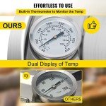 VEVOR Alcohol Still 8GAL/30L, Alcohol Distiller with Thumper Keg, Distillery Kit for Alcohol with Copper Tube & Build-in Thermometer & Water Pump