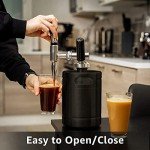 Dbgogo Nitro Tap Stout Faucet, All Stainless Steel Nitrogen Draft Beer Tower Cold Brew Nitro Kegerator Draught Keg Tap with Homebrew Standard Beer Faucet Handle