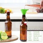 TienChoo 12oz Amber Glass Beer Bottles with Flip Top Airtight Lids, 10 Pack Swinging Top Home Brewing Bottles for Kombucha, Vanilla Extract, Kefir, Juice, Wine, Fermentation