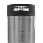 AMCYL Two Pack of New 5 Gallon Silver Stainless Steel Ball Lock Kegs with Dual Rubber Handles