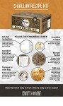 Craft A Brew Premium Homebrew Starter Home Brewing –6.5 Gallon Conical Fermenter – 5 Gallon Recipe Capping Kit – Thermometer (Hefeweizen)