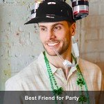 Ekkhysis Beer Hat,Funny Hat for Drinking Soda,Beer Helmet,Drinking Accessories Gifts for Man (2-Black)