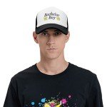 Waldeal Men's Bachelor Boy Party Trucker Caps Adjustable Mesh Baseball Hats Black