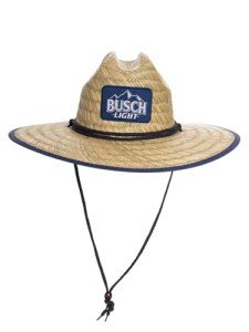 Calhoun Busch Light Straw Lifeguard Hat