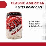 1919 Draft Root Beer Soda, 5 Liter Pony Keg, Caffeine-Free, Real Sugar and Real Vanilla, Small Batch, Creamy, Full Bodied, Family-Founded, Birthday Parties, Sporting Events, Made in USA