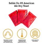 Craft A Brew - Safale US-05 Yeast - American Ale Dry Yeast - For American Ales - Ingredients for Home Brewing - Beer Making Supplies - [3 Pack]