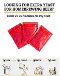 Craft A Brew - Safale US-05 Yeast - American Ale Dry Yeast - For American Ales - Ingredients for Home Brewing - Beer Making Supplies - [3 Pack]