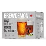 BrewDemon Premium Beer Kit with Bottles - Conical Fermenter Eliminates Sediment and Makes Great Tasting Home Made Beer - 1 Gal. Recipe Included