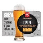 BrewDemon Premium Beer Kit with Bottles - Conical Fermenter Eliminates Sediment and Makes Great Tasting Home Made Beer - 1 Gal. Recipe Included