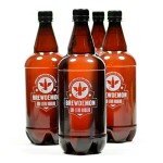 BrewDemon Premium Beer Kit with Bottles - Conical Fermenter Eliminates Sediment and Makes Great Tasting Home Made Beer - 1 Gal. Recipe Included