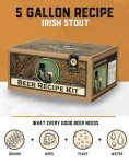 Craft a Brew - Beer Recipe Kit - Bone Dry Irish Stout - Home Brewing Ingredient Refill - Beer Making Supplies - Includes Hops, Yeast, Malts, Extracts - 5 Gallons