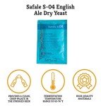 Craft A Brew - Safale S-04 Dry Yeast - English Ale Dry Yeast - For English and American Ales and Hard Apple Ciders - Ingredients for Home Brewing - Beer Making Supplies - [1 Pack]