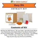 My Brew Supply Hazy IPA Extract Kit | Pale Dry Malt Extract | Flaked Wheat & Oats | Corn Sugar | Azacca & Mosaic Hops | Fermentis Safale Yeast | Priming Sugar | Bottle Caps | 5 Gallon Yield